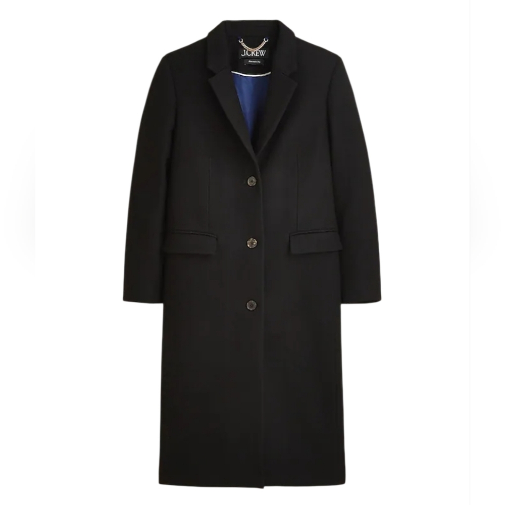 NWT J. Crew Palais Topcoat In Italian Wool-Blend Melton Women's Size 20